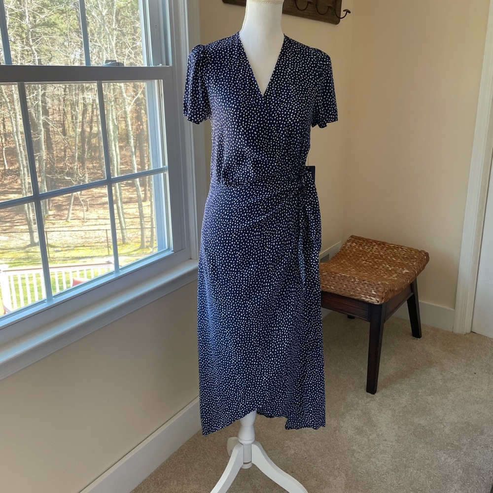 Express royal blue tie dress
